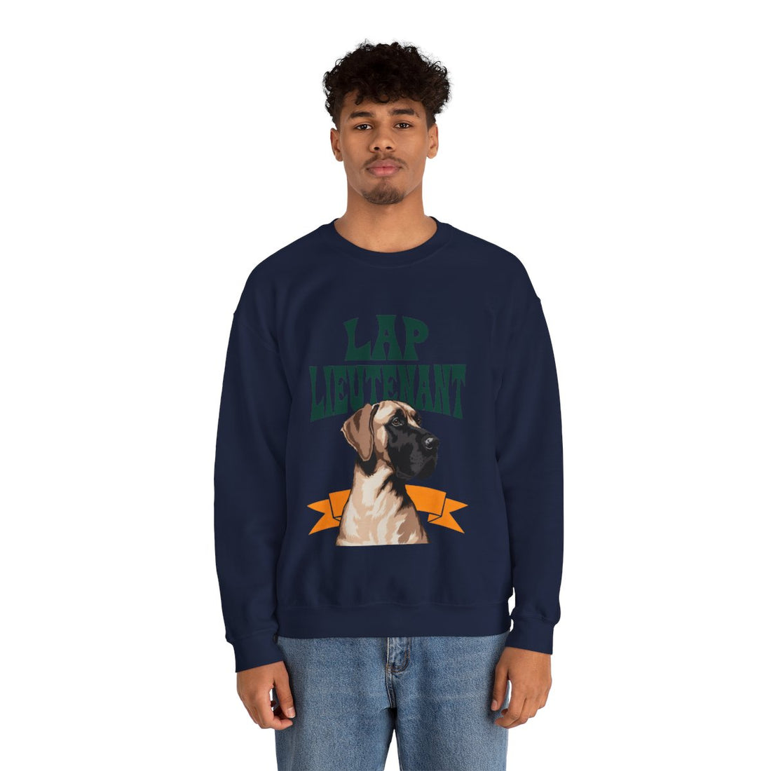 Navy — Lifestyle | Great Dane "Lap Lieutenant" Crewneck