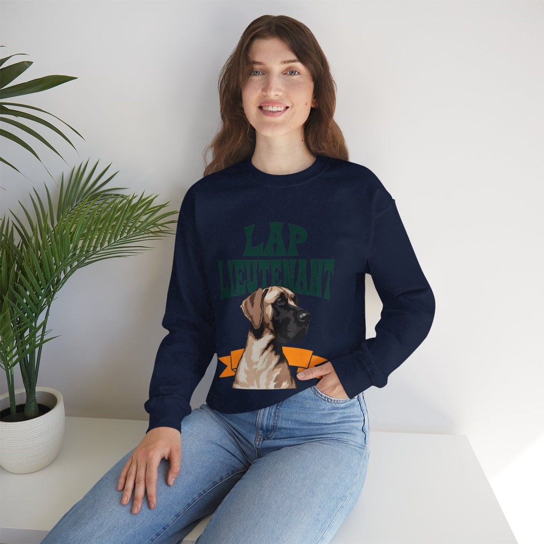 Navy — Lifestyle | Great Dane "Lap Lieutenant" Crewneck