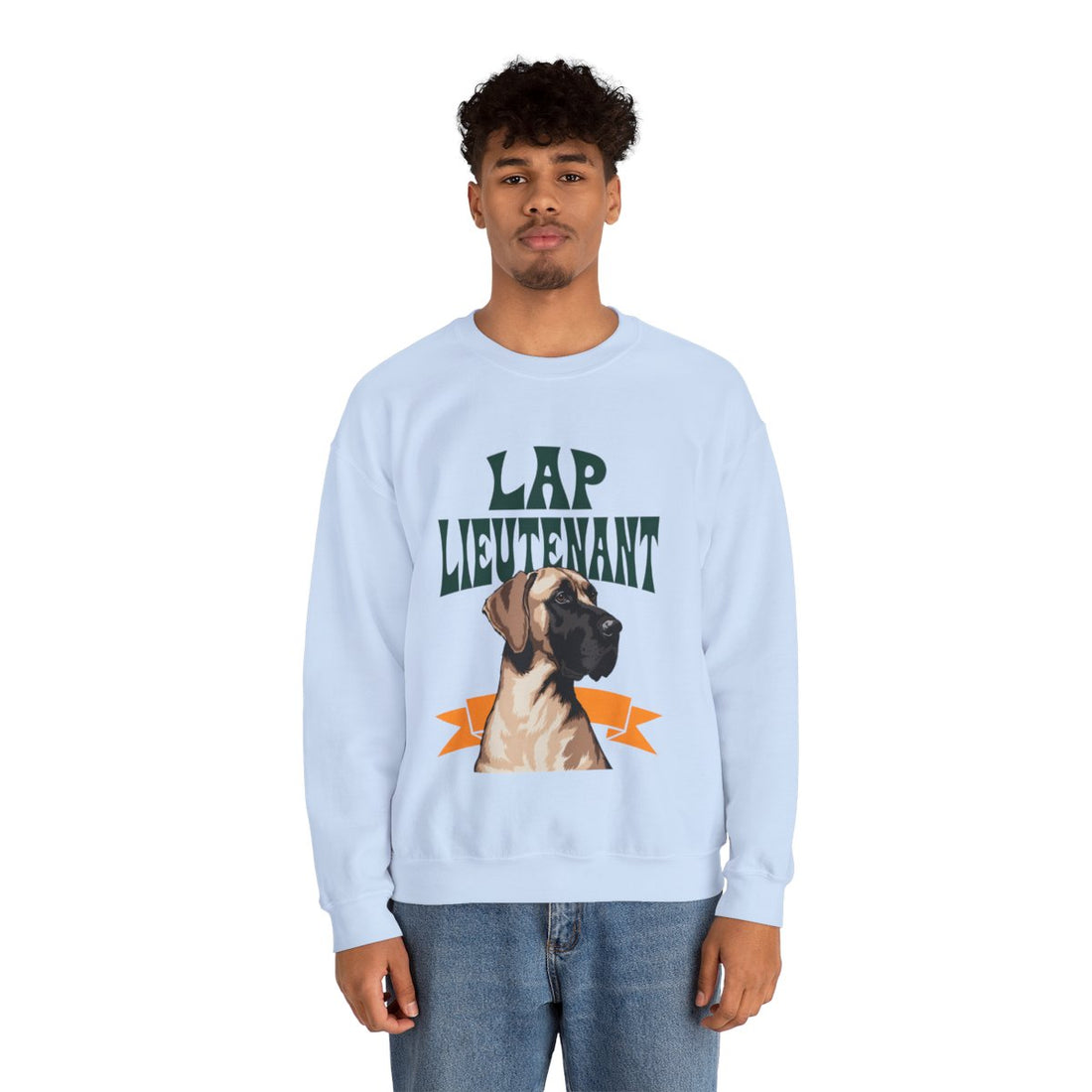 Light Blue — Lifestyle | Great Dane "Lap Lieutenant" Crewneck