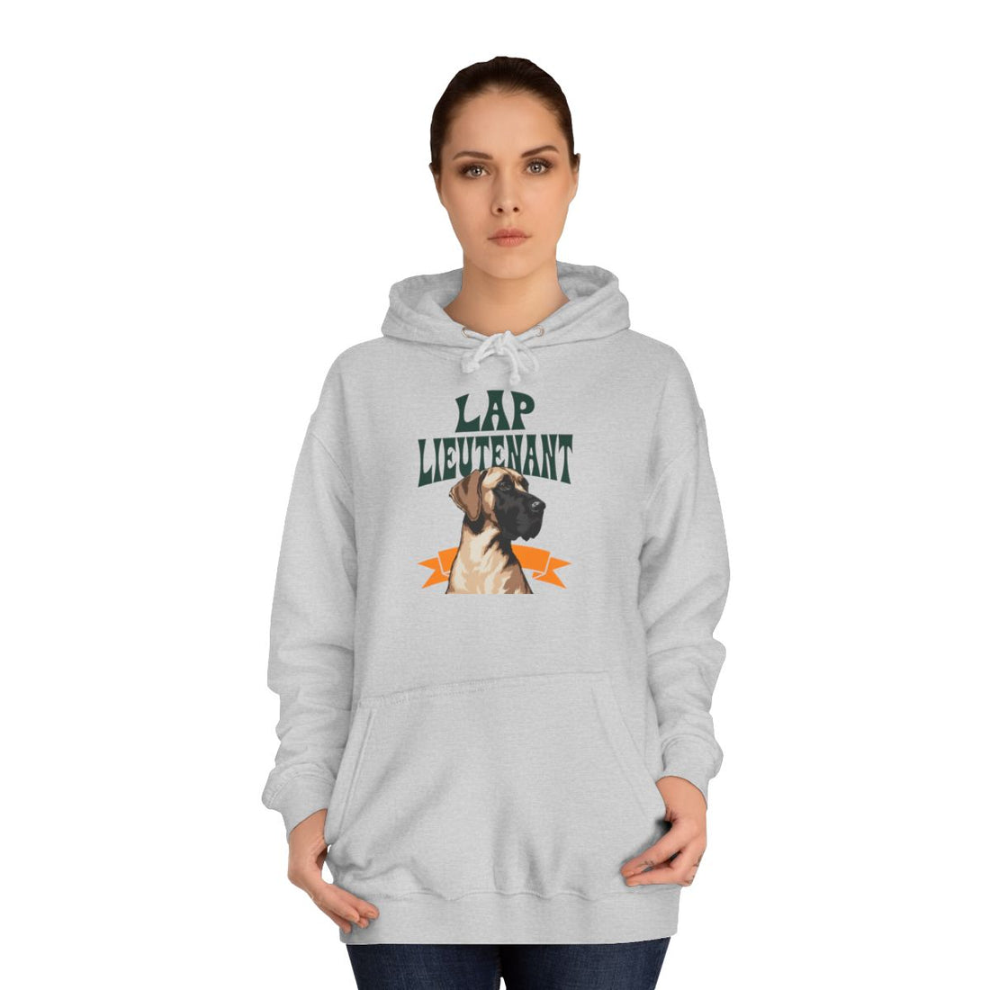Heather Grey — Lifestyle | Great Dane Lap Lieutenant Hoodie