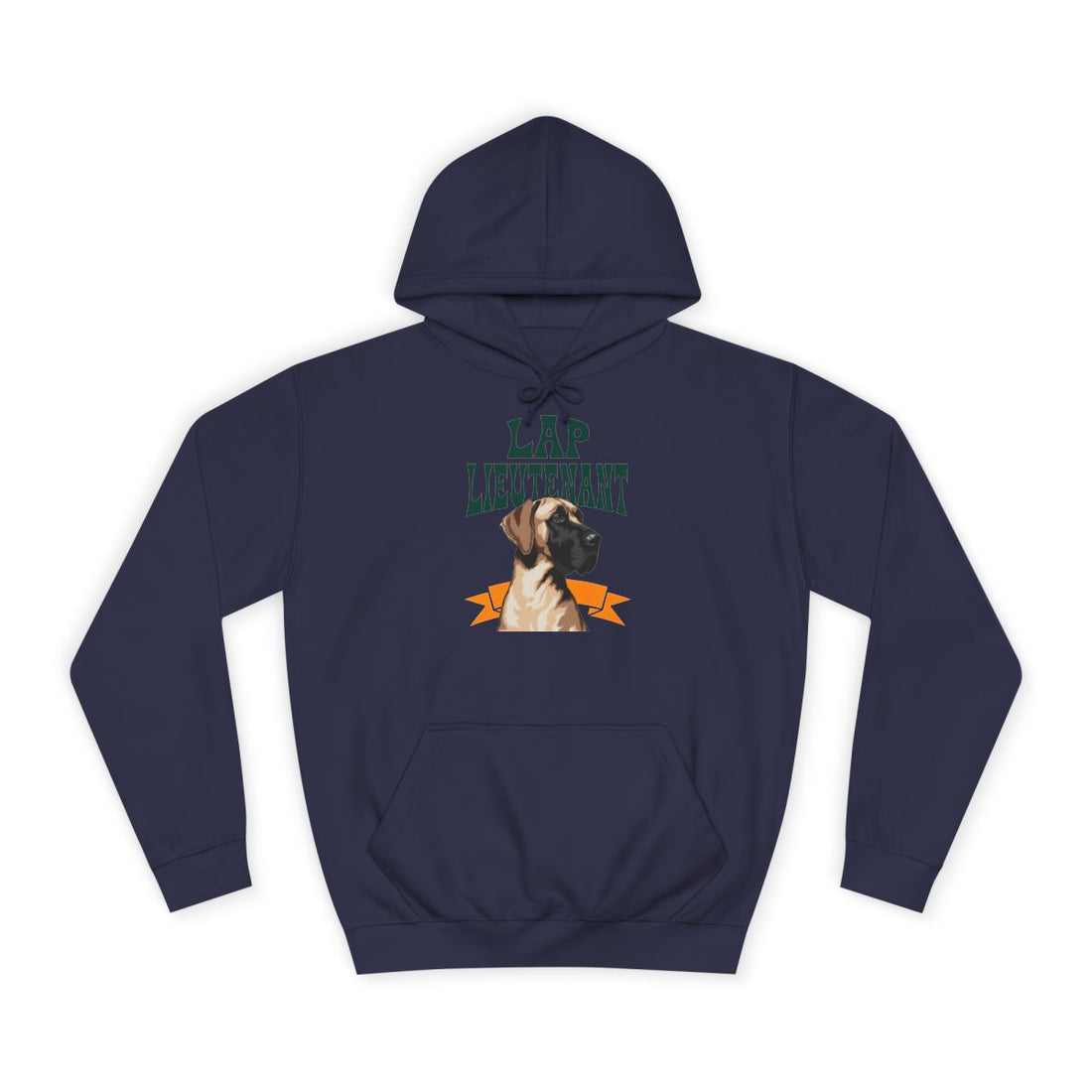 Oxford Navy — Front | Great Dane Lap Lieutenant Hoodie