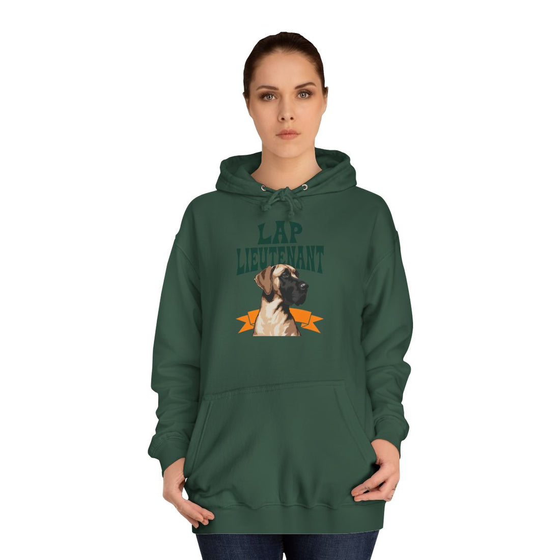Bottle Green — Lifestyle | Great Dane Lap Lieutenant Hoodie