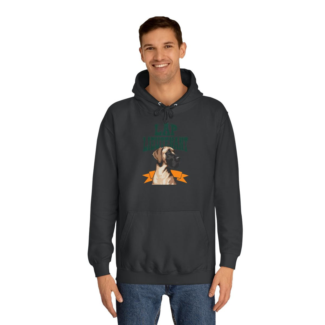 Jet Black — Lifestyle | Great Dane Lap Lieutenant Hoodie
