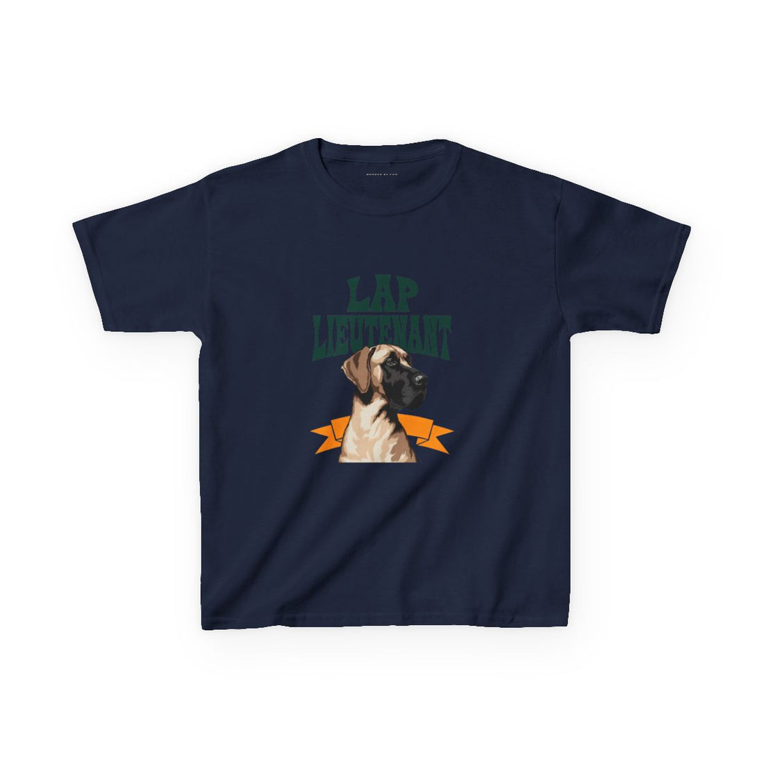 Navy — Front | Great Dane "Lap Lieutenant" Kids Tee