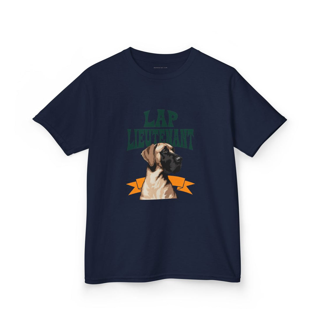 Navy — Front | Great Dane "Lap Lieutenant" Kids Tee