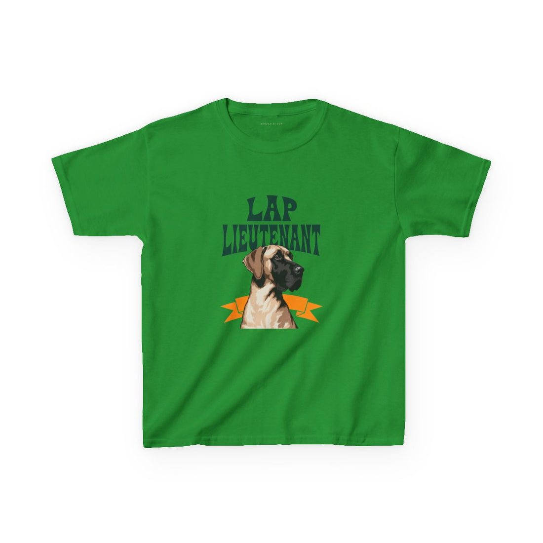 Irish Green — Front | Great Dane "Lap Lieutenant" Kids Tee