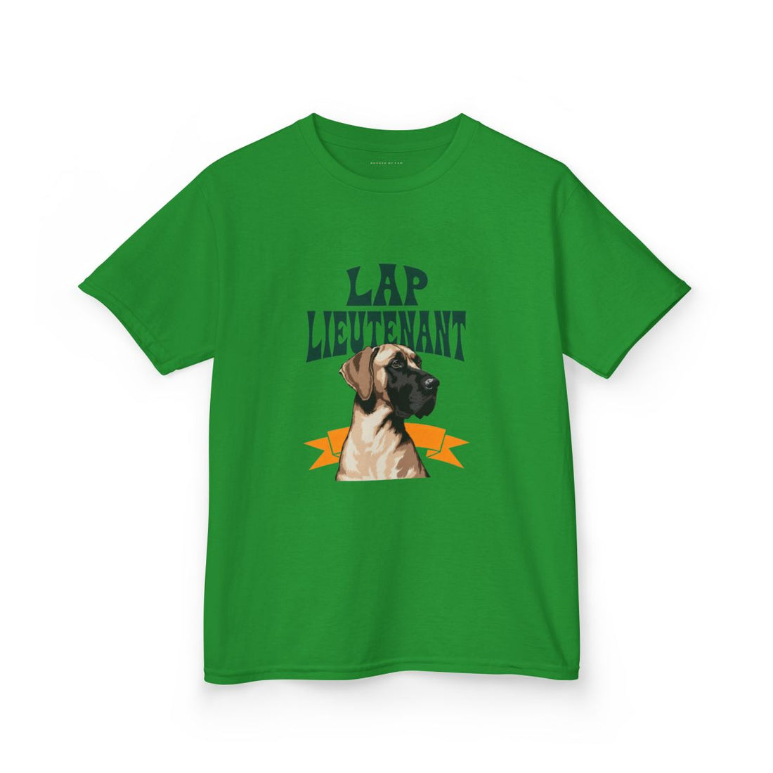 Irish Green — Front | Great Dane "Lap Lieutenant" Kids Tee