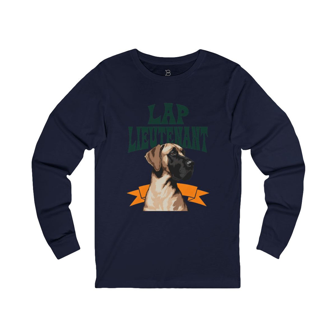 Navy — Front | Great Dane "Lap Lieutenant" Long Sleeve Tee