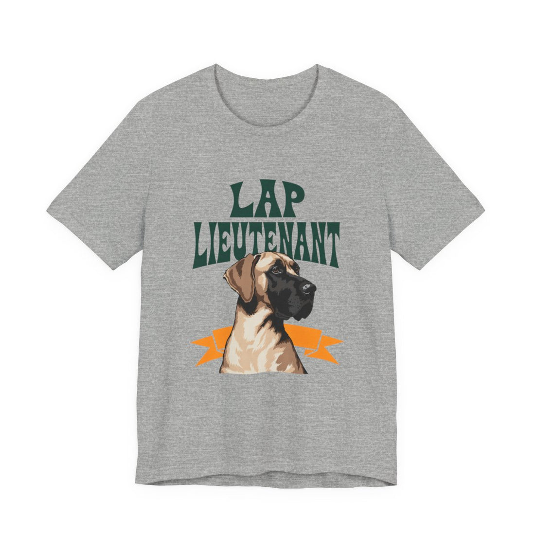 Athletic Heather — Front | Great Dane "Lap Lieutenant" Men's Tee