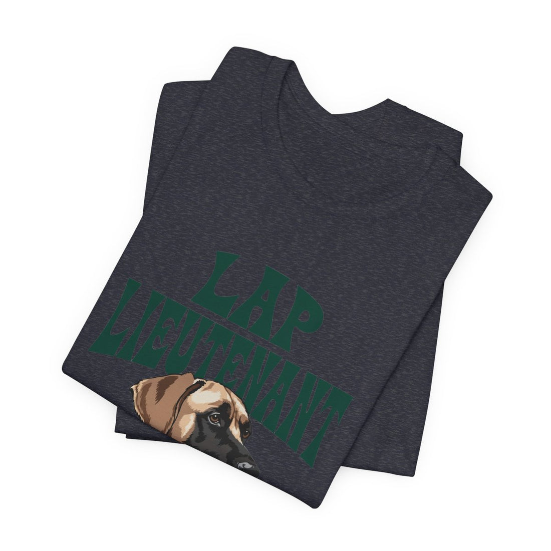 Heather Navy — Folded | Great Dane "Lap Lieutenant" Men's Tee
