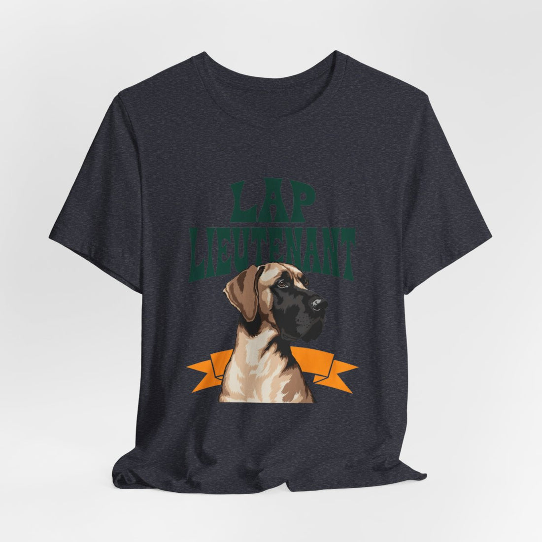Heather Navy — Hanging | Great Dane "Lap Lieutenant" Men's Tee