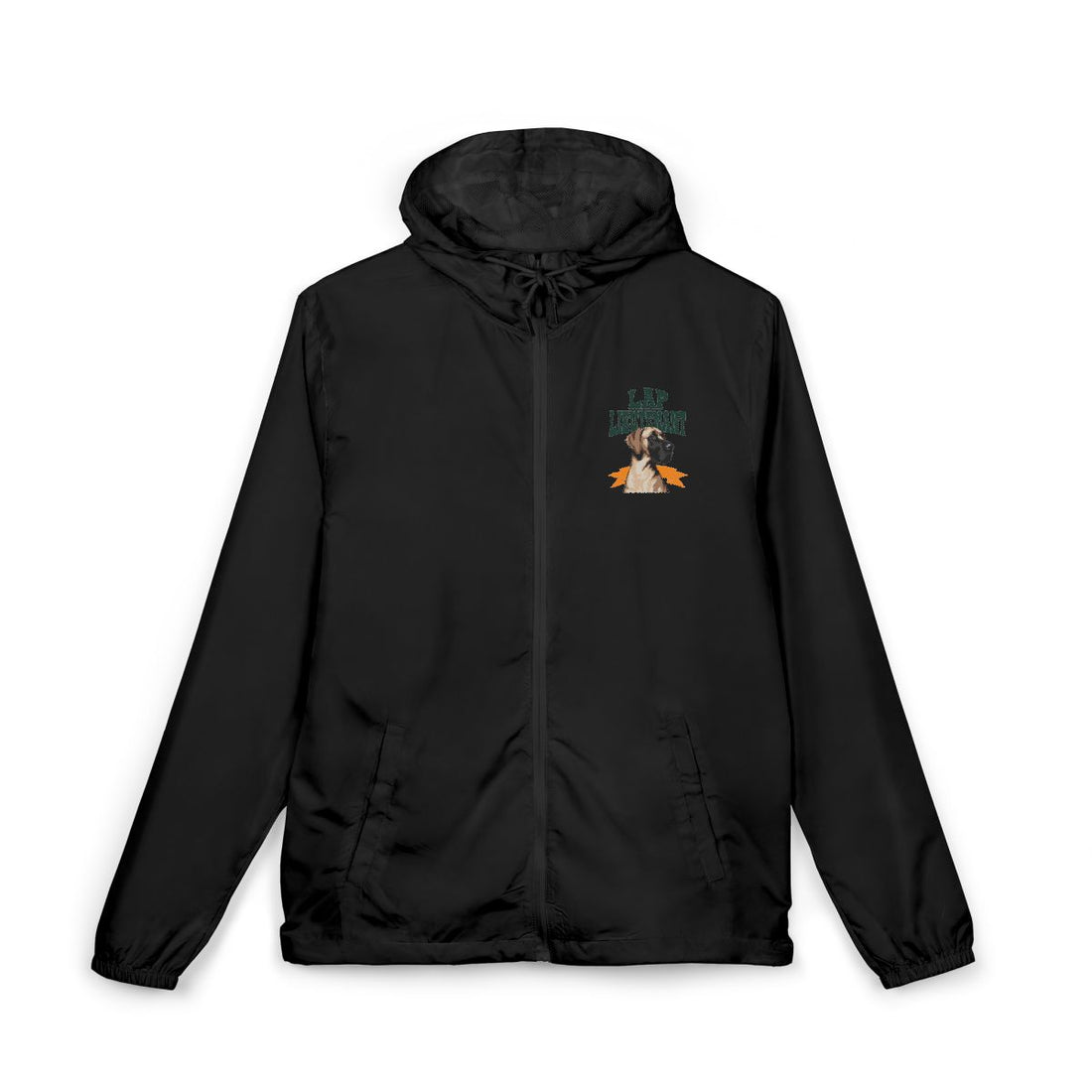 Black — Front | Great Dane "Lap Lieutenant" Windbreaker