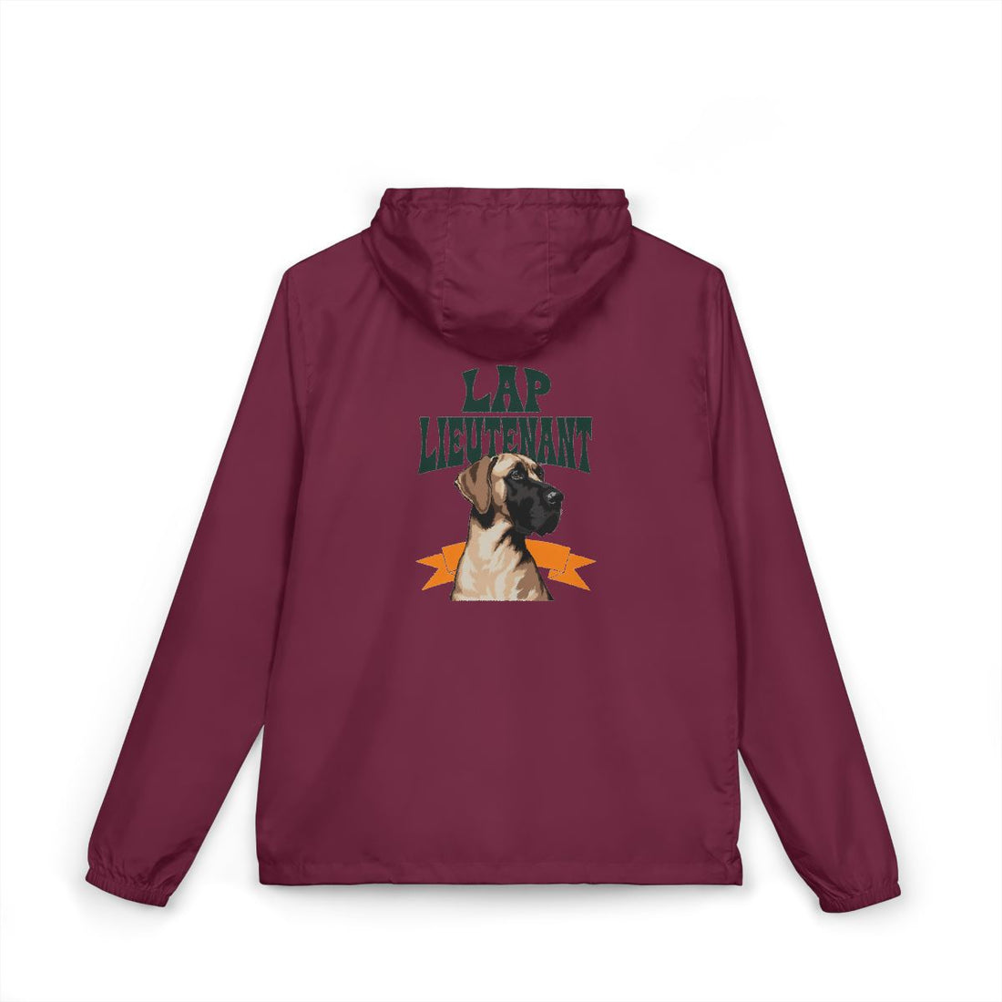Maroon — Back | Great Dane "Lap Lieutenant" Windbreaker