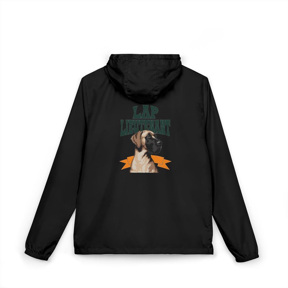 Black — Back | Great Dane "Lap Lieutenant" Windbreaker