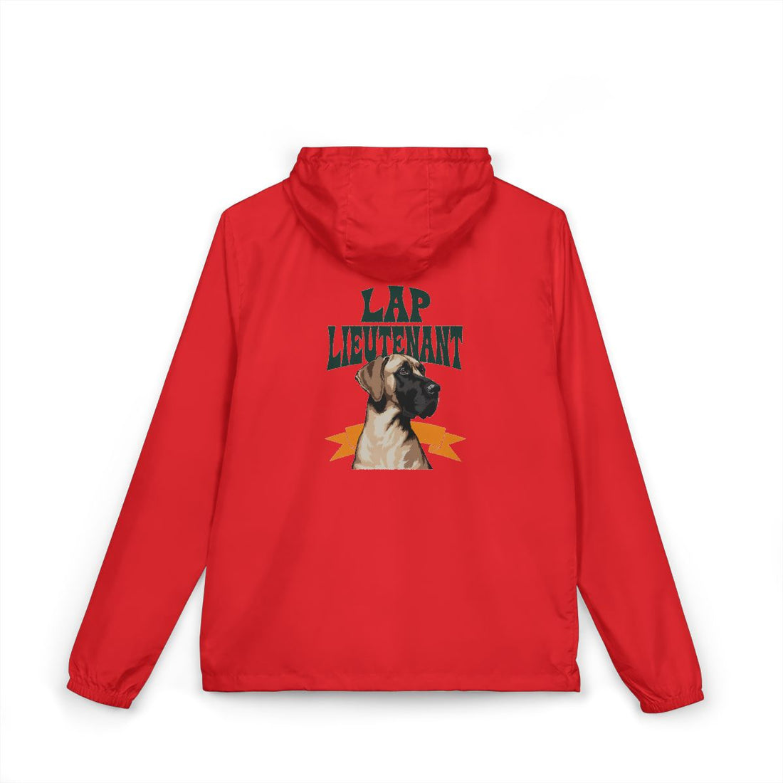 Red — Back | Great Dane "Lap Lieutenant" Windbreaker