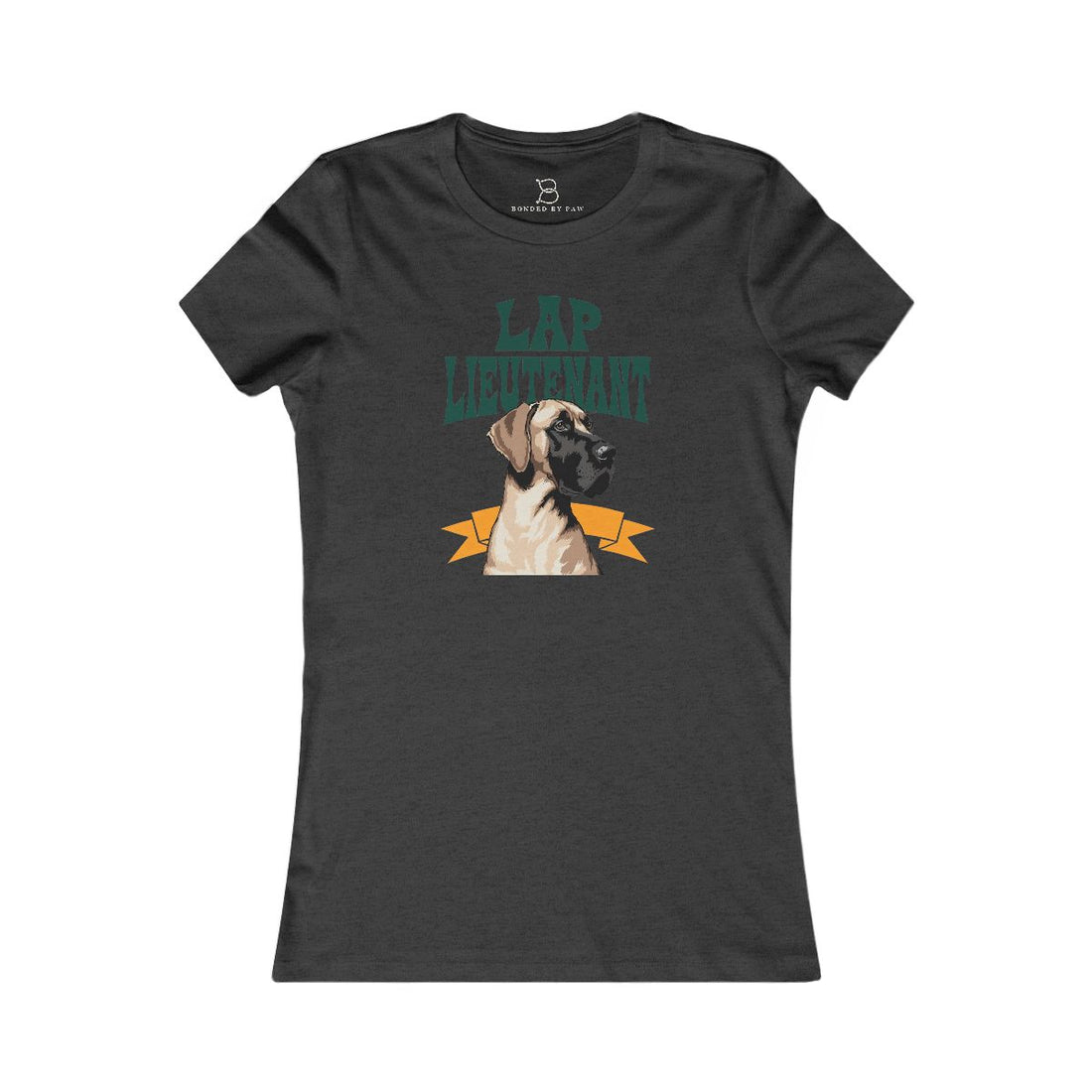 Dark Grey Heather — Front | Great Dane "Lap Lieutenant" Women's Tee