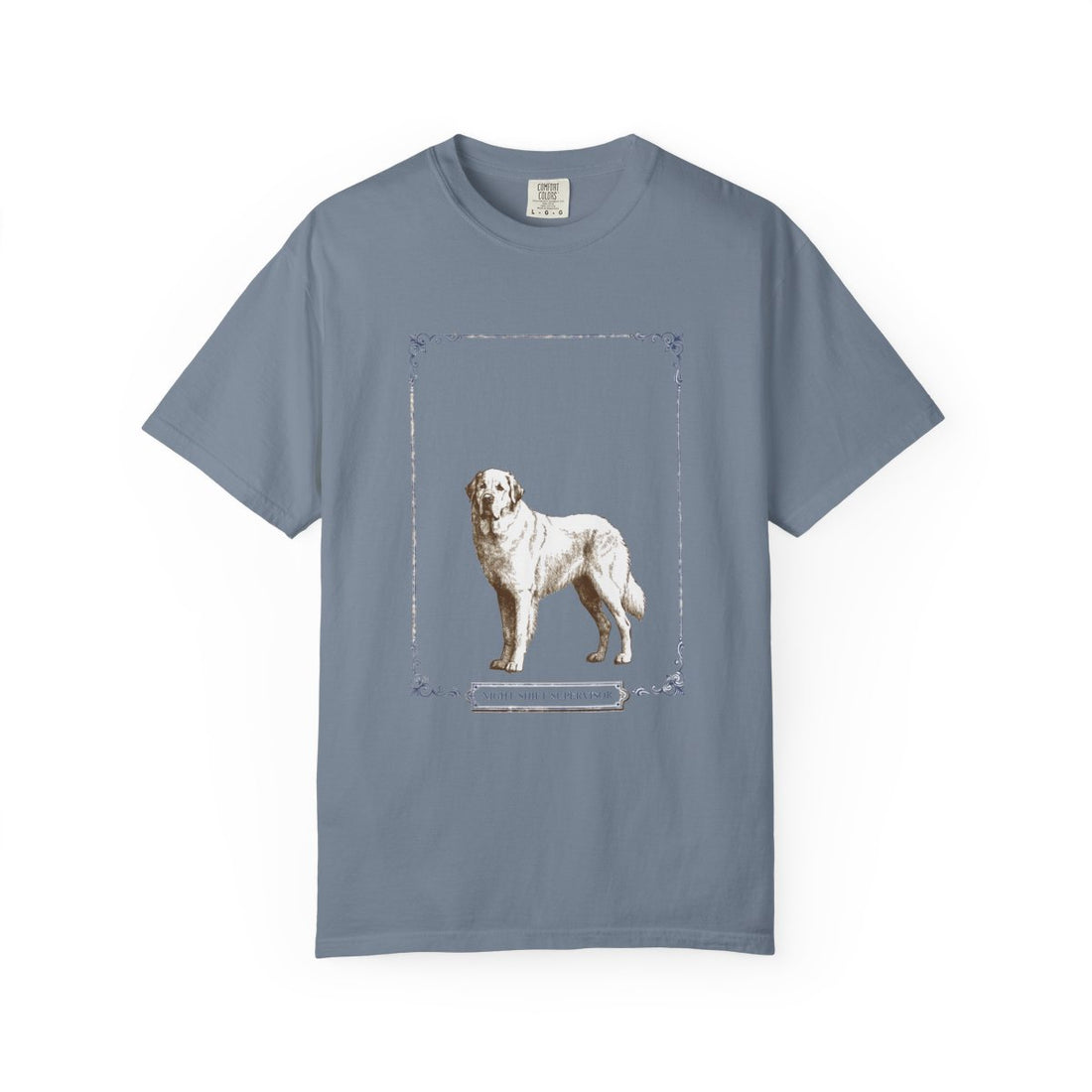 Blue Jean — Front | Great Pyrenees 'Night Shift Supervisor' Garment-Dyed Tee