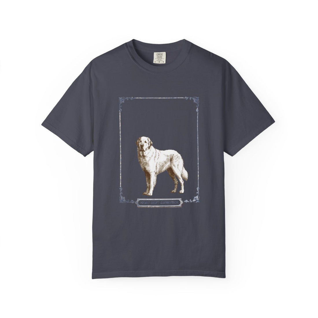 Navy — Front | Great Pyrenees 'Night Shift Supervisor' Garment-Dyed Tee