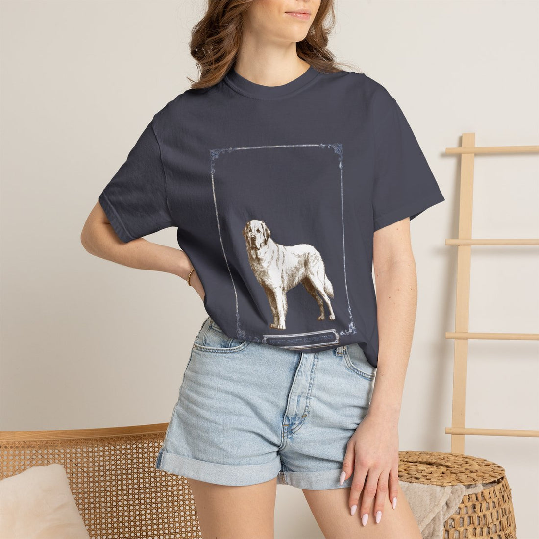 Navy — Lifestyle | Great Pyrenees 'Night Shift Supervisor' Garment-Dyed Tee