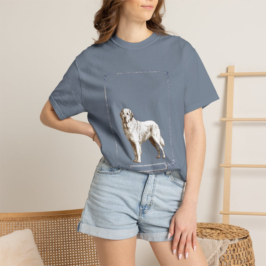 Blue Jean — Lifestyle | Great Pyrenees 'Night Shift Supervisor' Garment-Dyed Tee