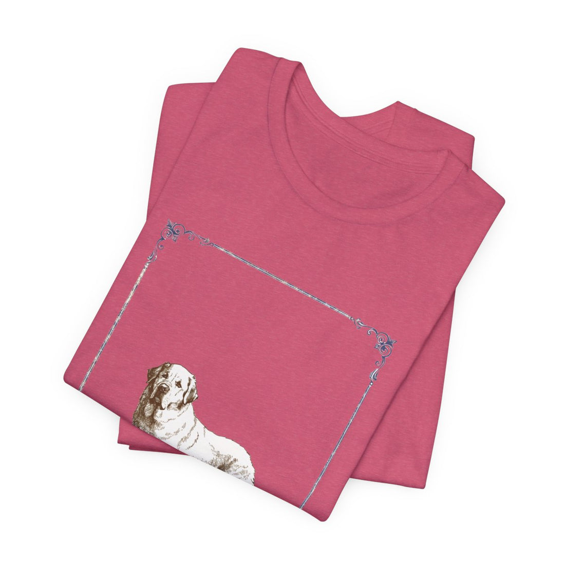 Heather Raspberry — Folded | Great Pyrenees 'Night Shift Supervisor' Tee