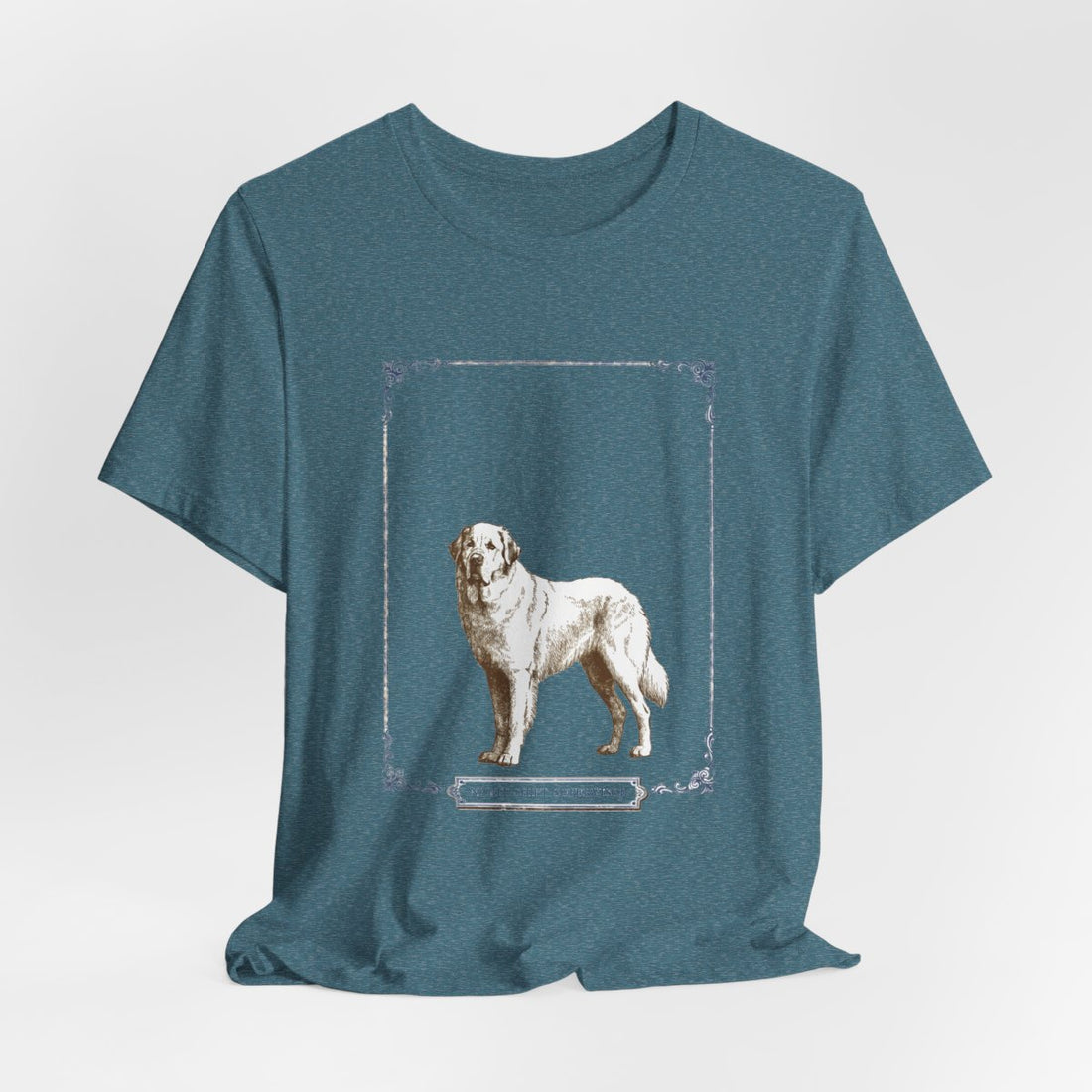 Heather Deep Teal — Hanging | Great Pyrenees 'Night Shift Supervisor' Tee