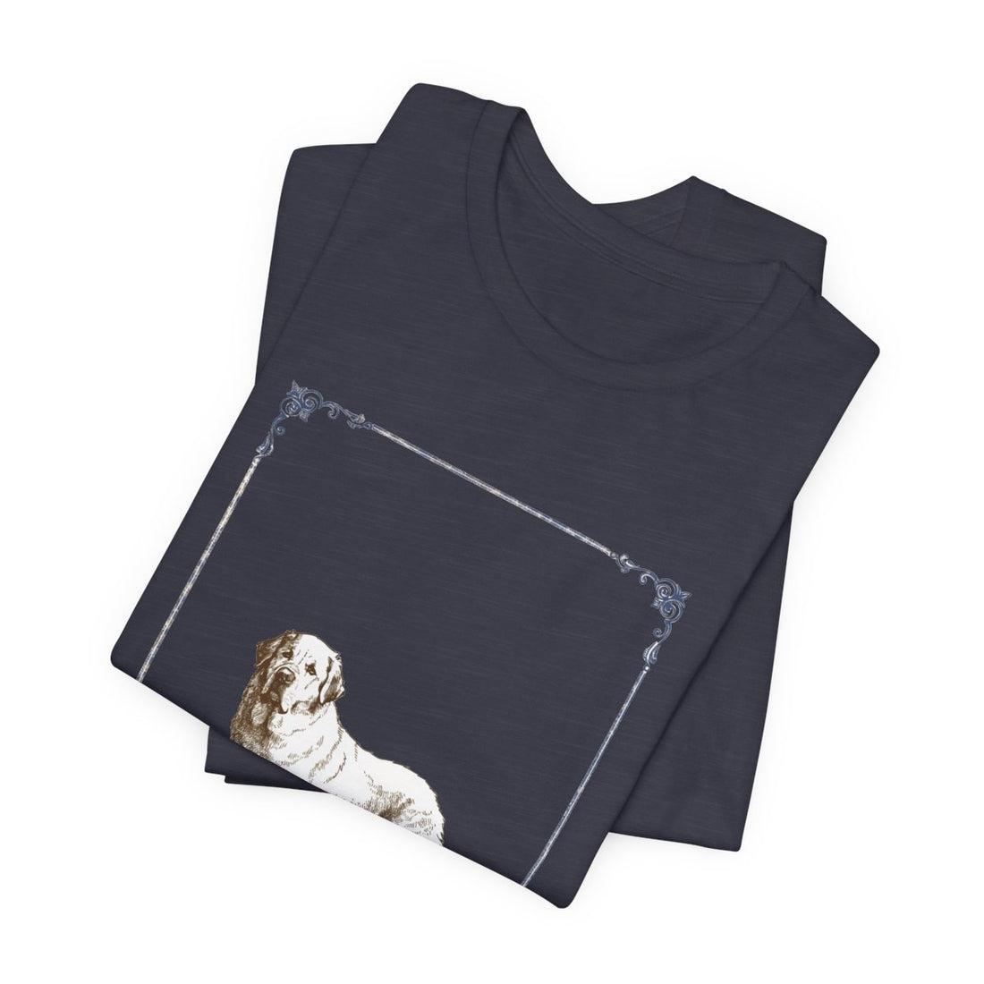 Heather Midnight Navy — Folded | Great Pyrenees 'Night Shift Supervisor' Tee