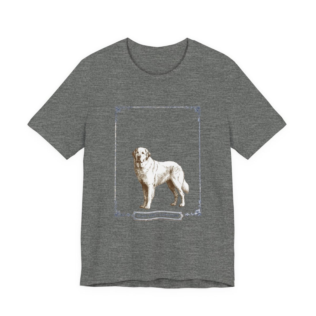 Deep Heather — Front | Great Pyrenees 'Night Shift Supervisor' Tee