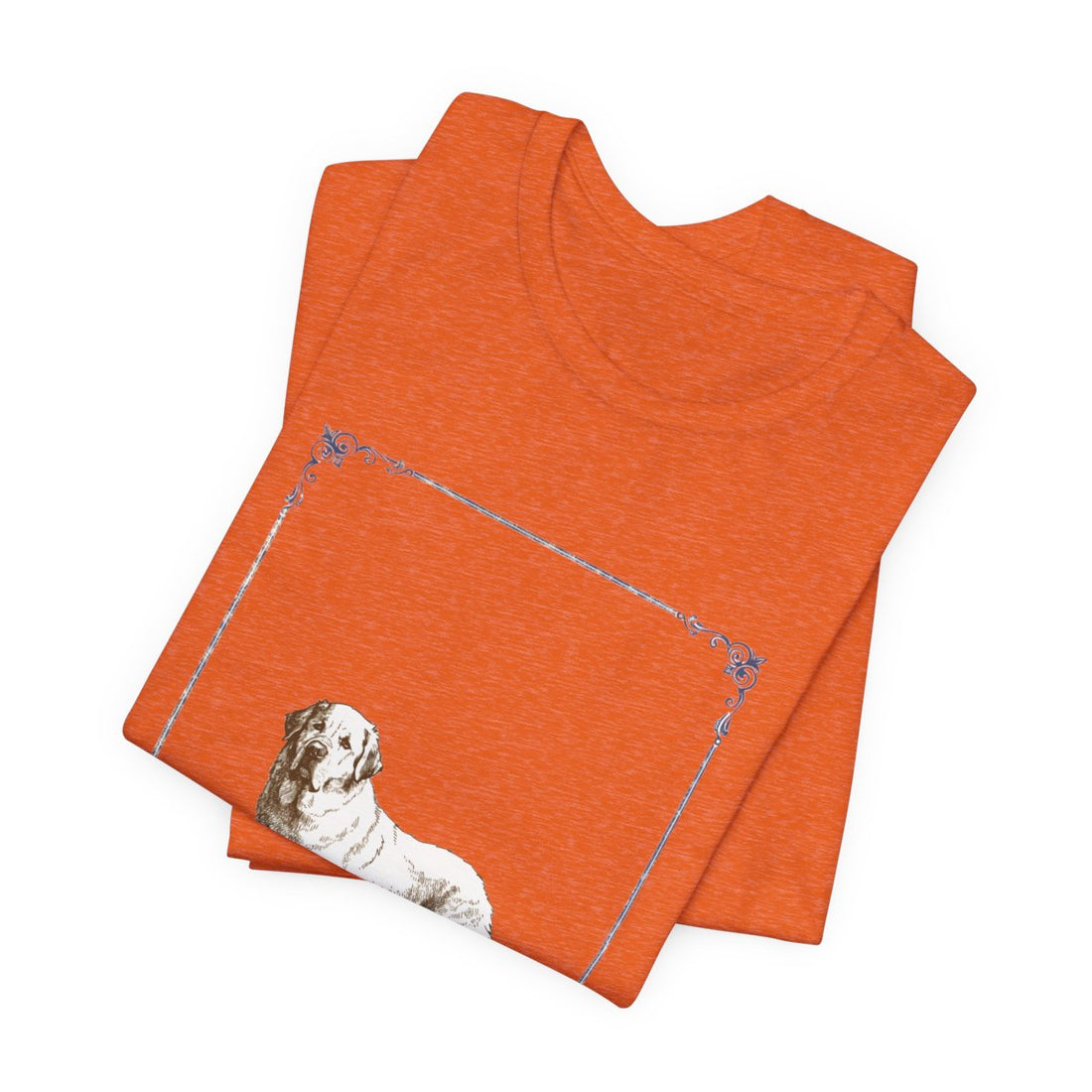 Heather Orange — Folded | Great Pyrenees 'Night Shift Supervisor' Tee