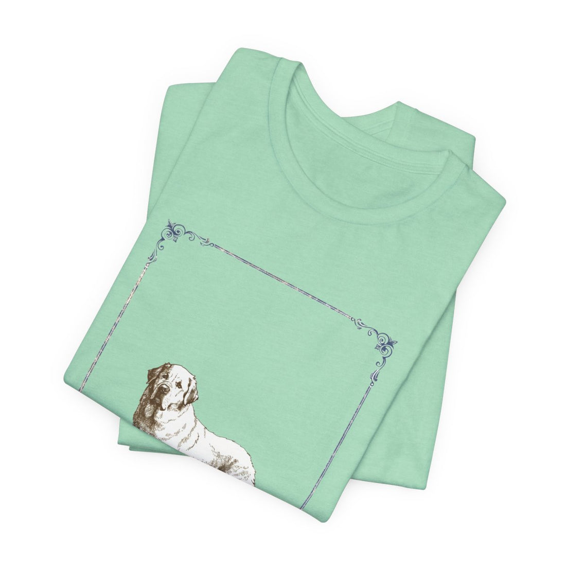 Heather Mint — Folded | Great Pyrenees 'Night Shift Supervisor' Tee