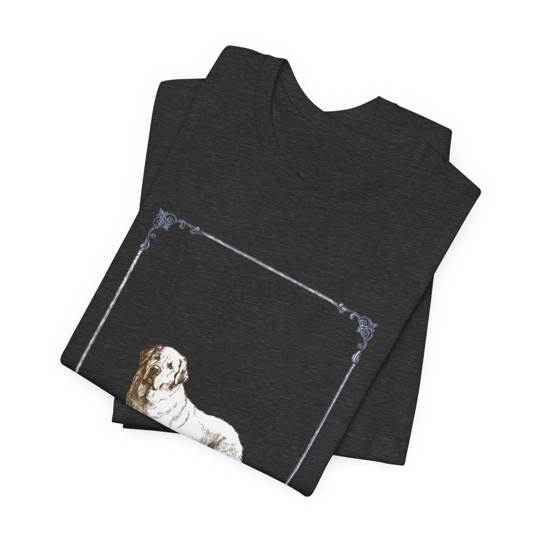 Dark Grey Heather — Folded | Great Pyrenees 'Night Shift Supervisor' Tee
