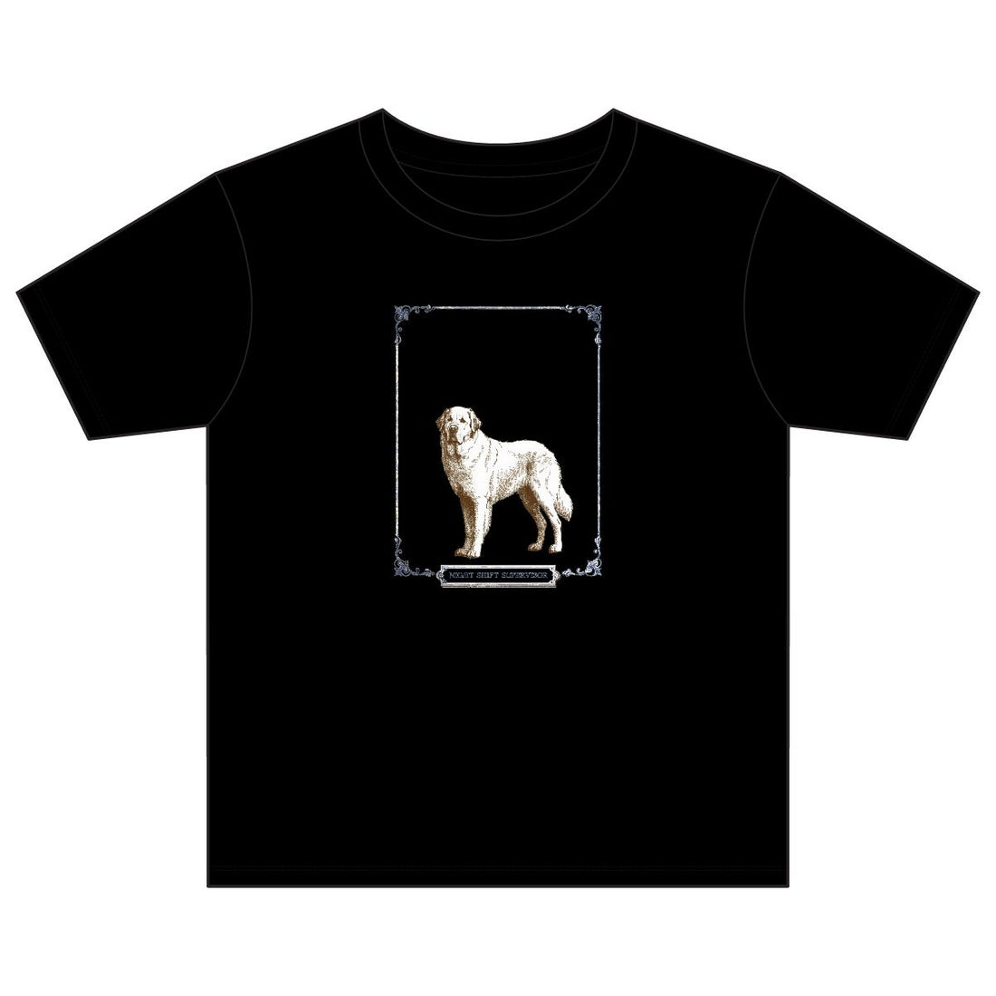Black — Front | Great Pyrenees 'Night Shift Supervisor' Youth Tee