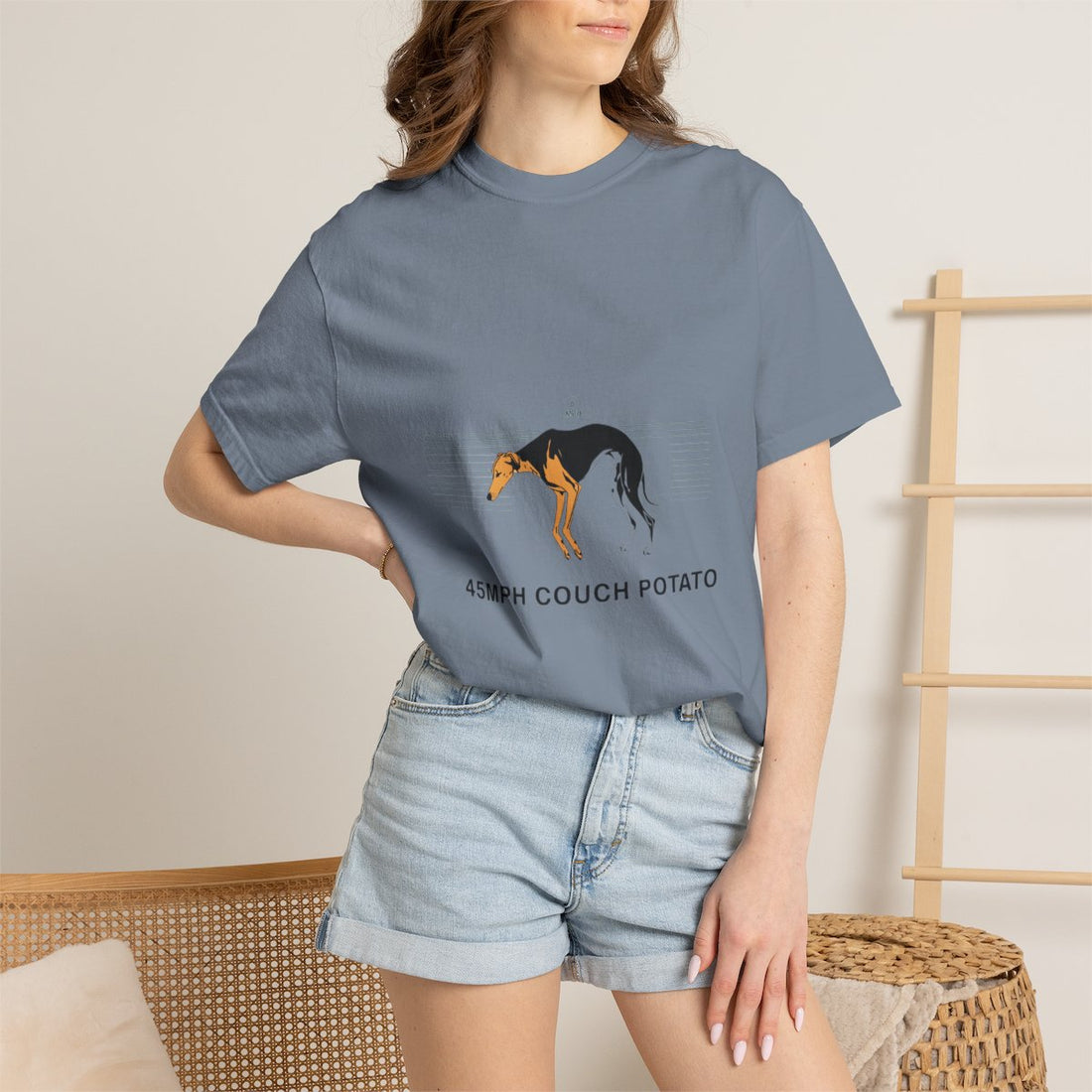 Blue Jean — Lifestyle | Greyhound '45mph Couch Potato' Garment-Dyed Tee