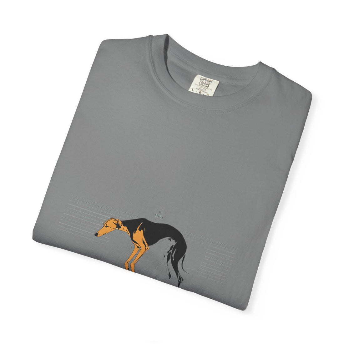 Grey — Folded | Greyhound '45mph Couch Potato' Garment-Dyed Tee