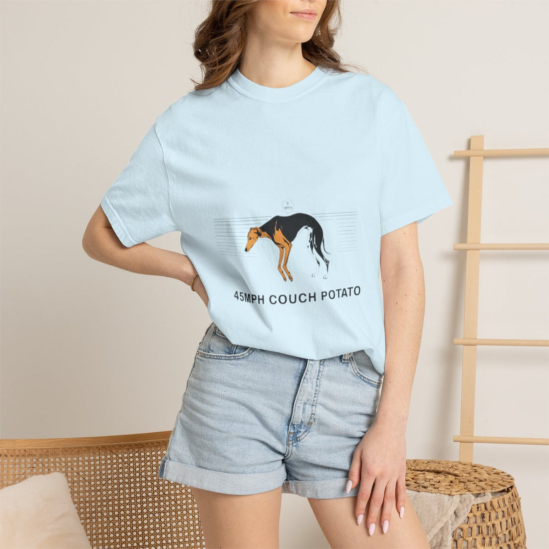 Chambray — Lifestyle | Greyhound '45mph Couch Potato' Garment-Dyed Tee