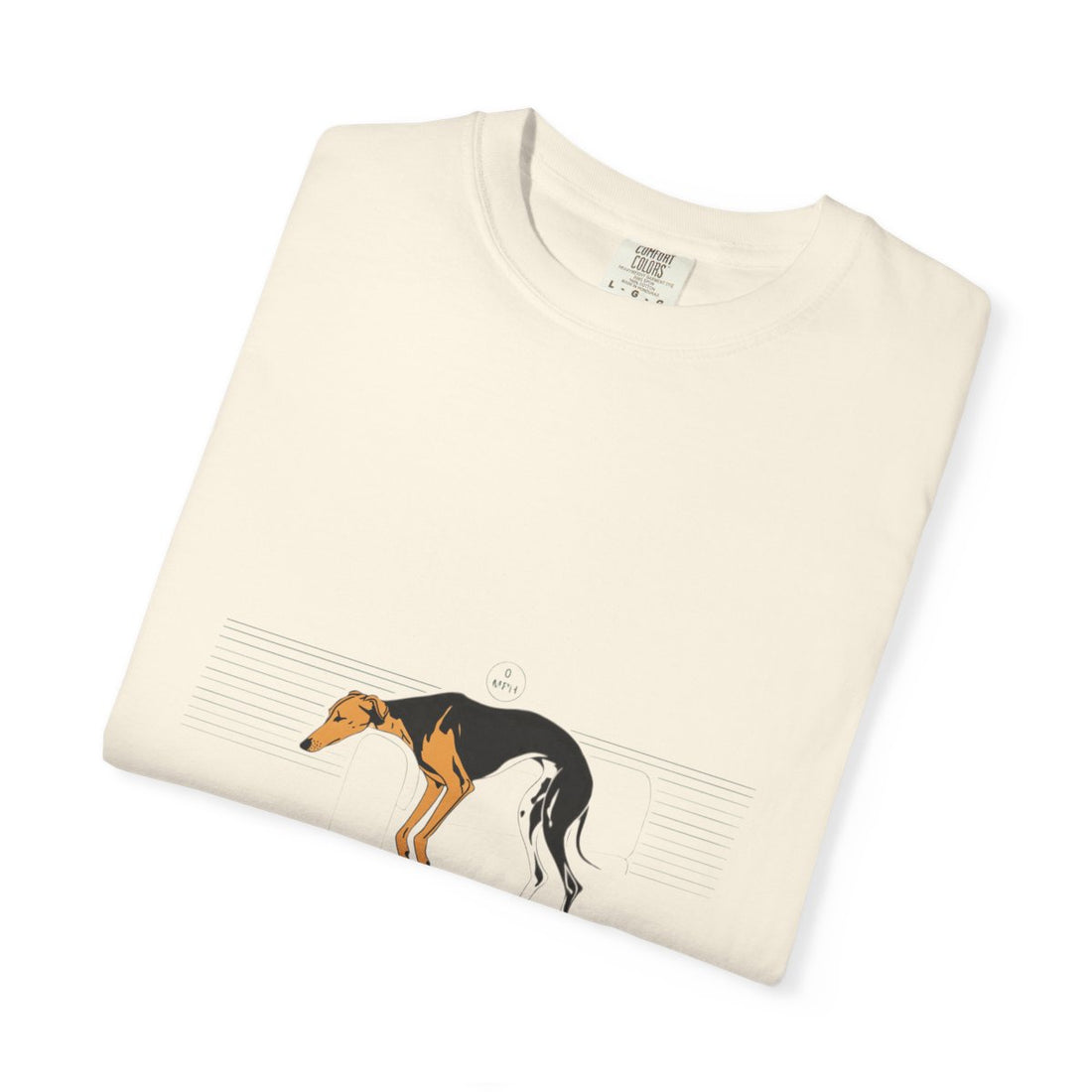 Ivory — Folded | Greyhound '45mph Couch Potato' Garment-Dyed Tee