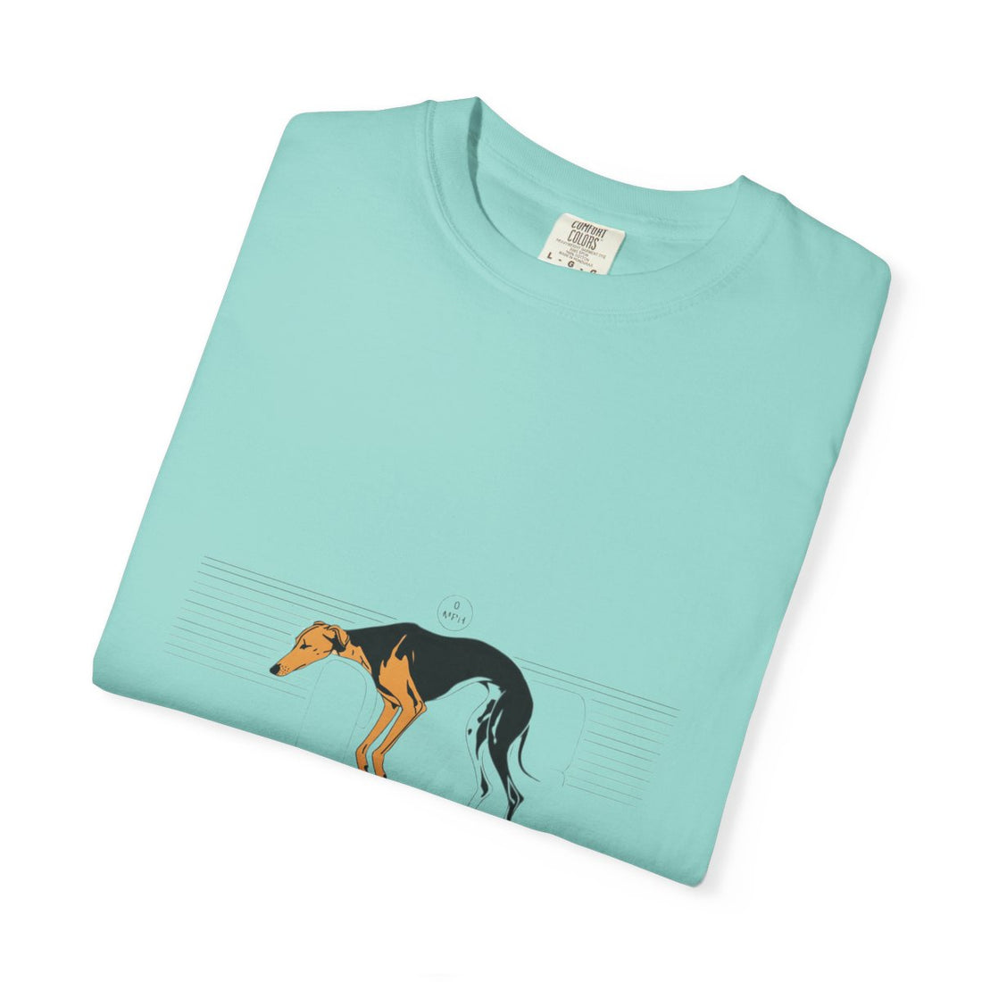 Chalky Mint — Folded | Greyhound '45mph Couch Potato' Garment-Dyed Tee