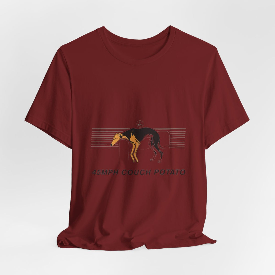 Cardinal — Hanging | Greyhound '45mph Couch Potato' Tee