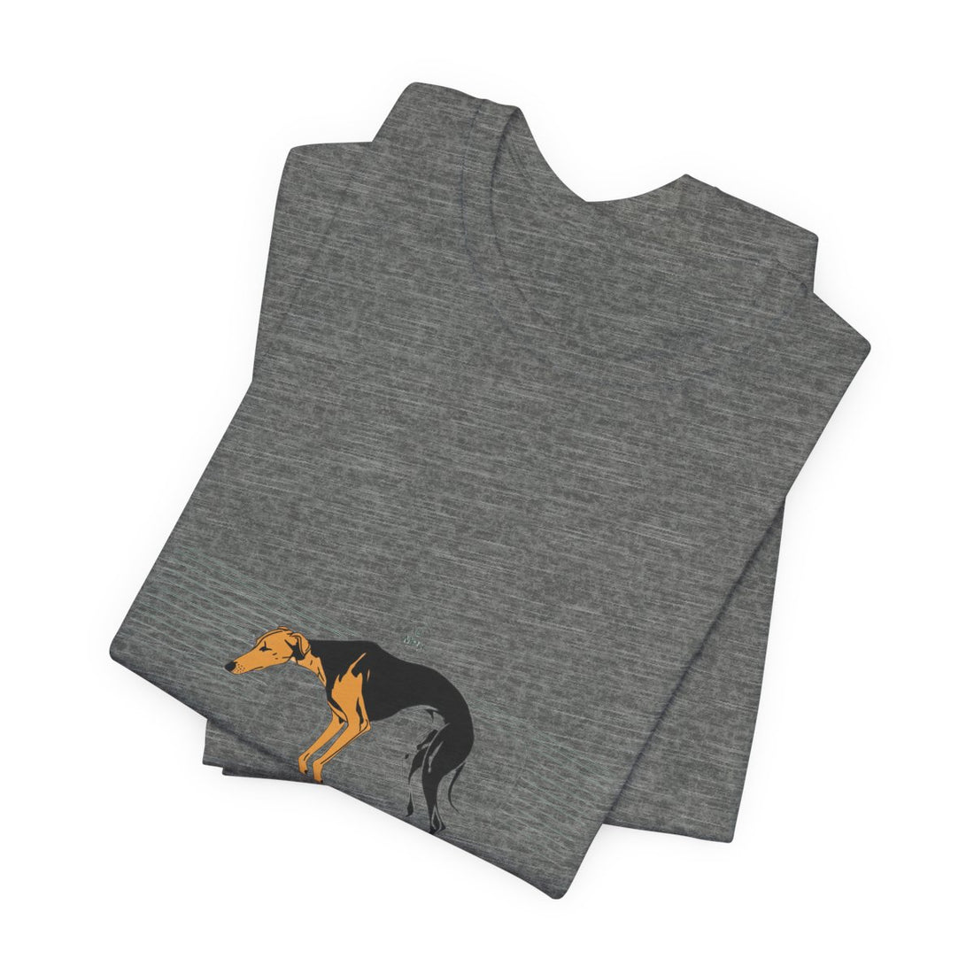 Deep Heather — Folded | Greyhound '45mph Couch Potato' Tee