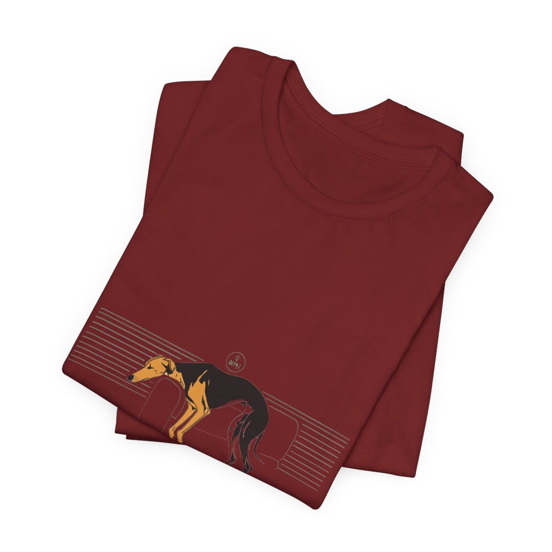 Cardinal — Folded | Greyhound '45mph Couch Potato' Tee