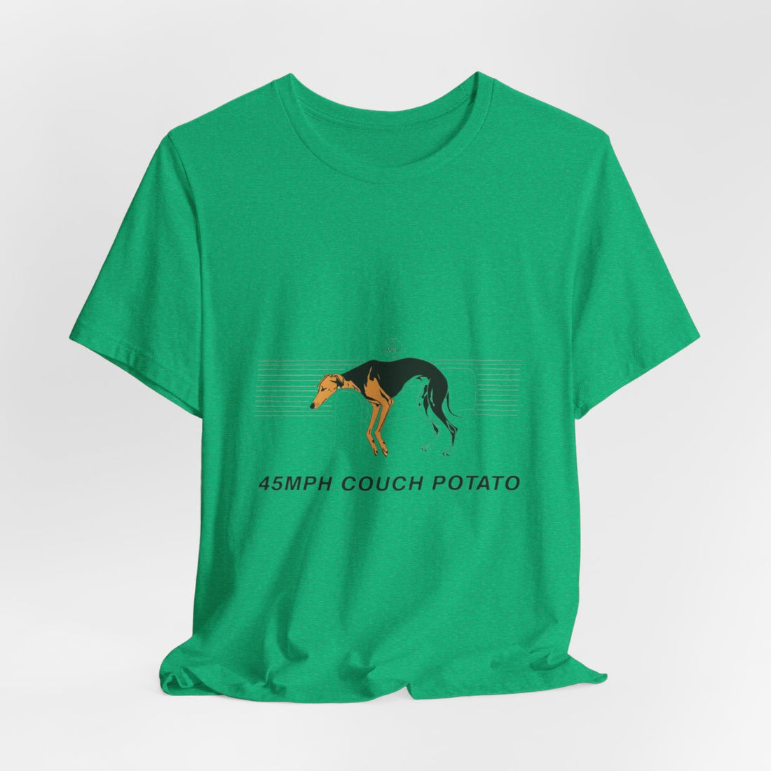 Heather Kelly — Hanging | Greyhound '45mph Couch Potato' Tee