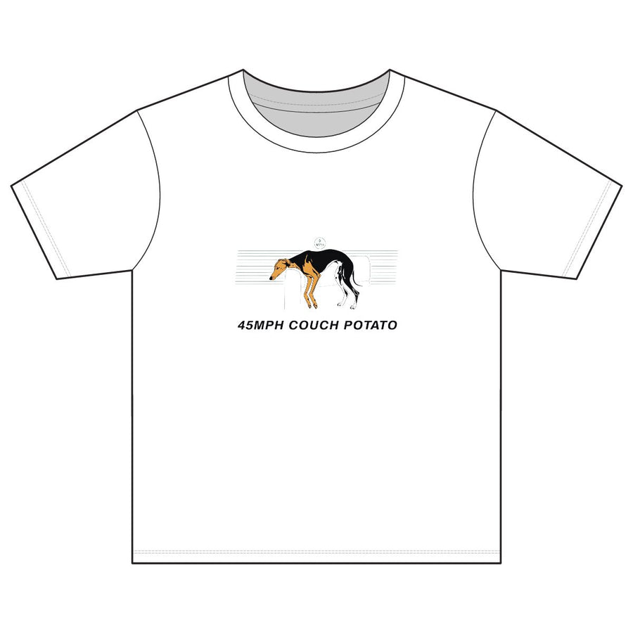 Greyhound '45mph Couch Potato' Youth Tee