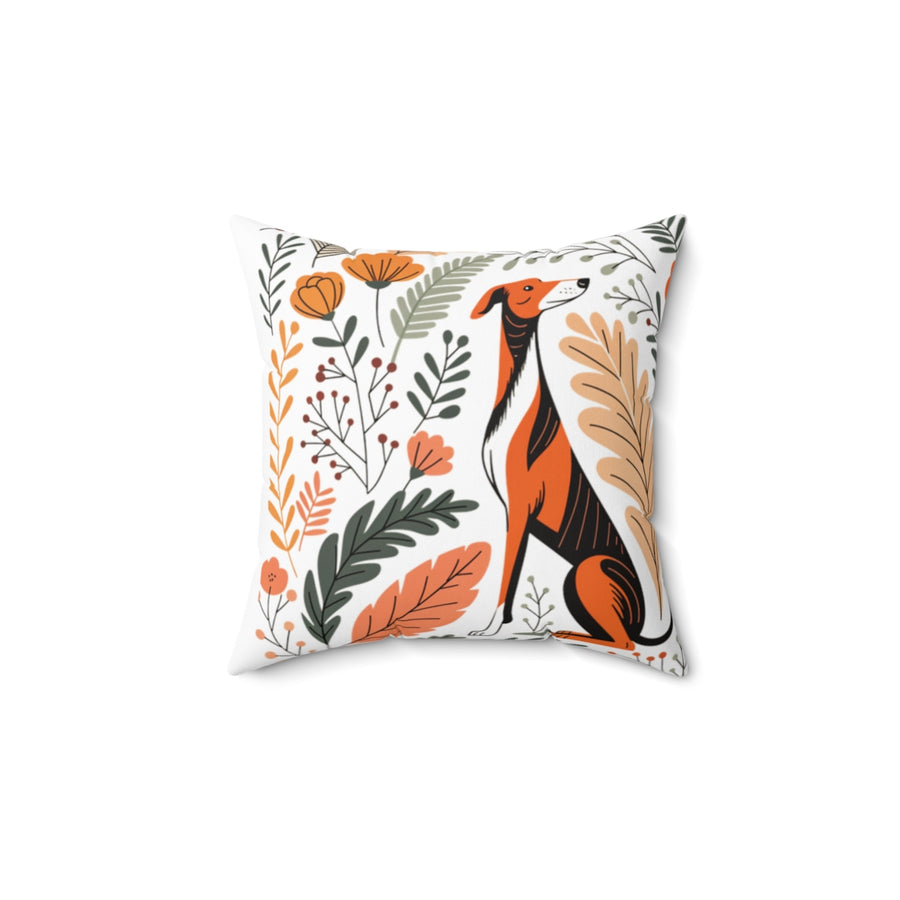 Greyhound Couch Athlete Throw Pillow