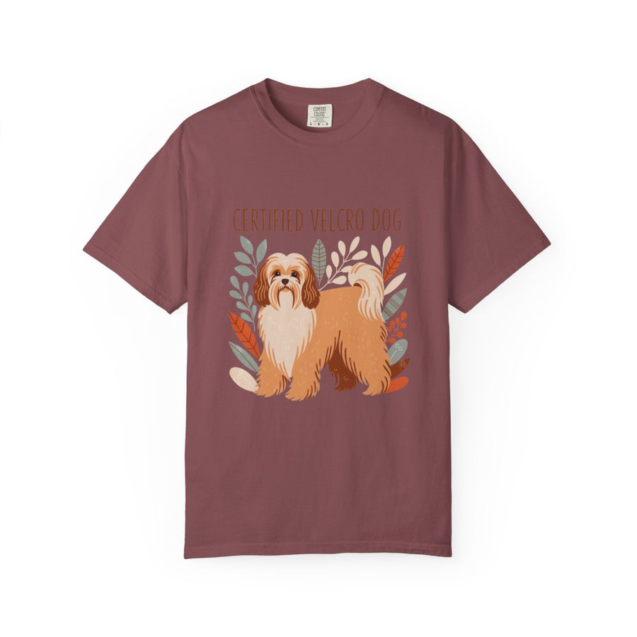 Havanese 'Certified Velcro Dog' Garment-Dyed Tee