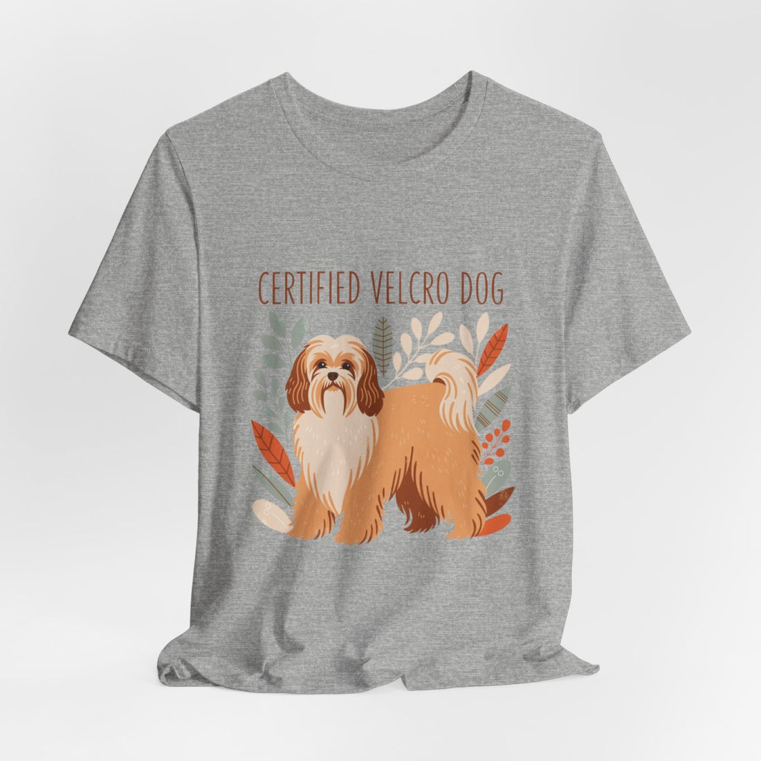 Athletic Heather — Hanging | Havanese 'Certified Velcro Dog' Tee