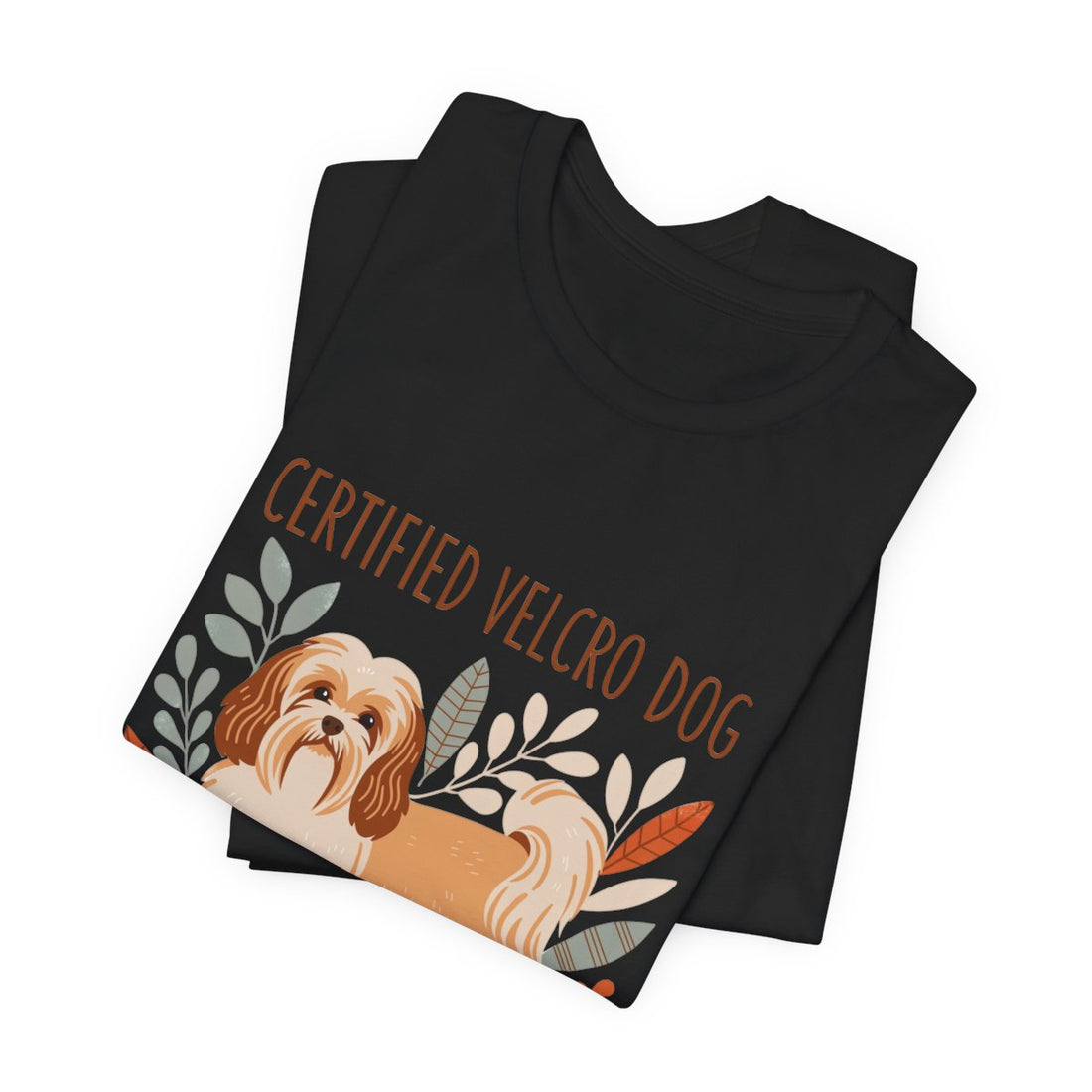 Black — Folded | Havanese 'Certified Velcro Dog' Tee