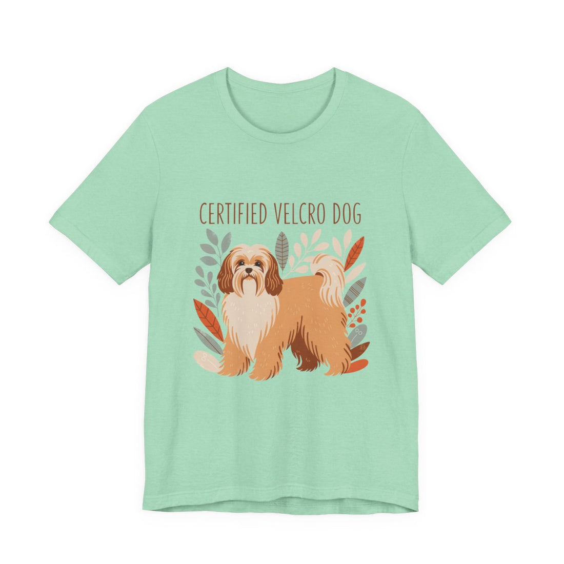 Heather Mint — Front | Havanese 'Certified Velcro Dog' Tee