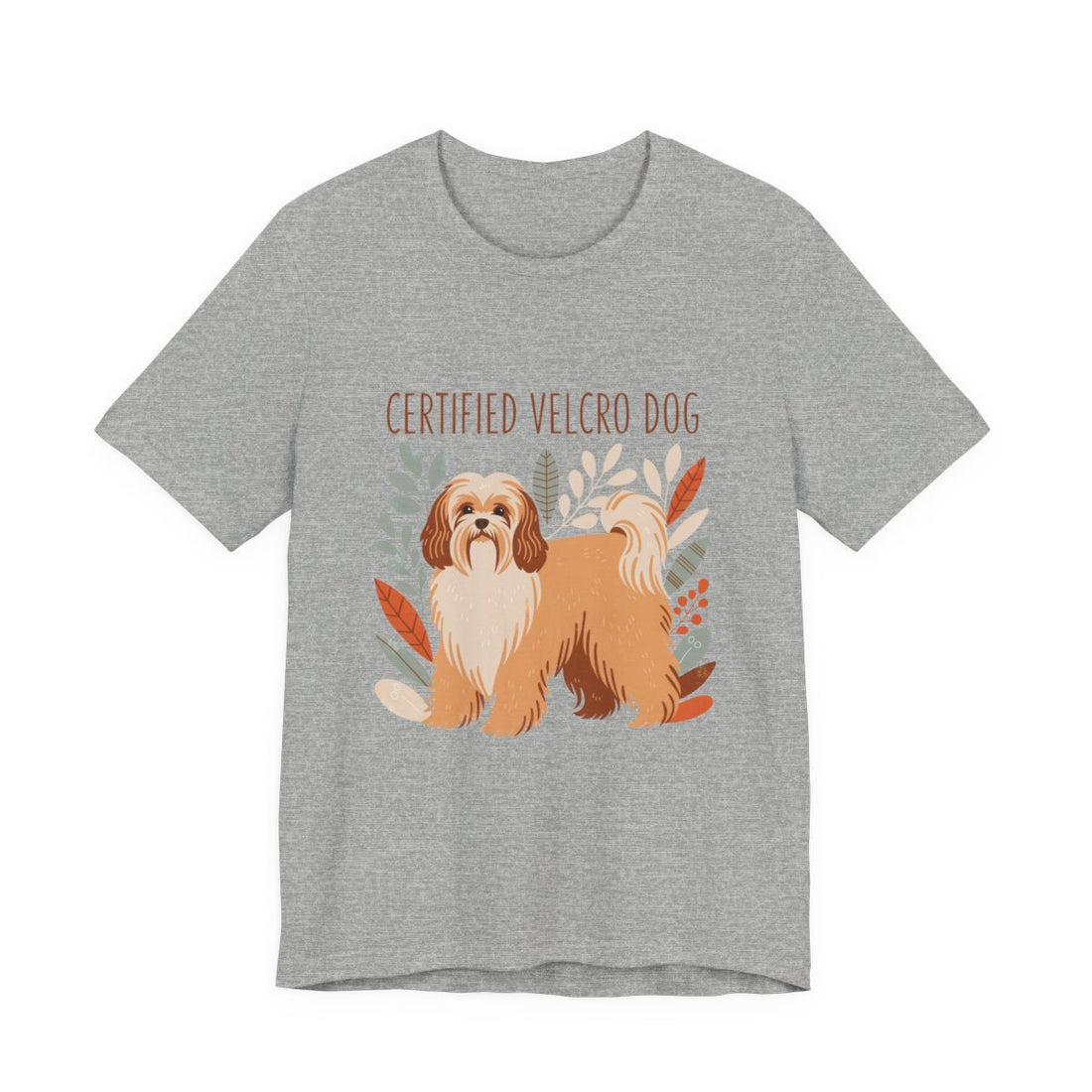 Athletic Heather — Front | Havanese 'Certified Velcro Dog' Tee