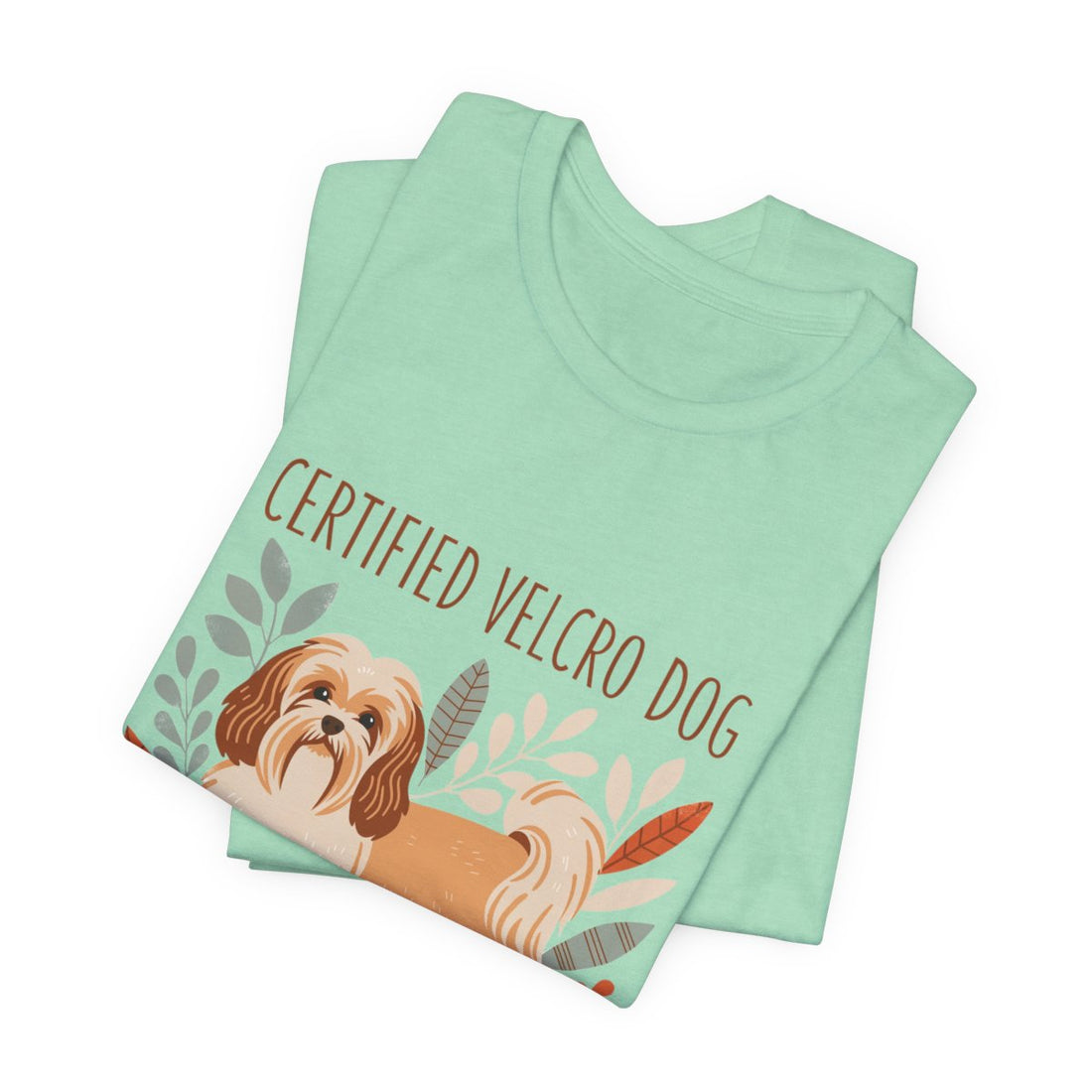 Heather Mint — Folded | Havanese 'Certified Velcro Dog' Tee