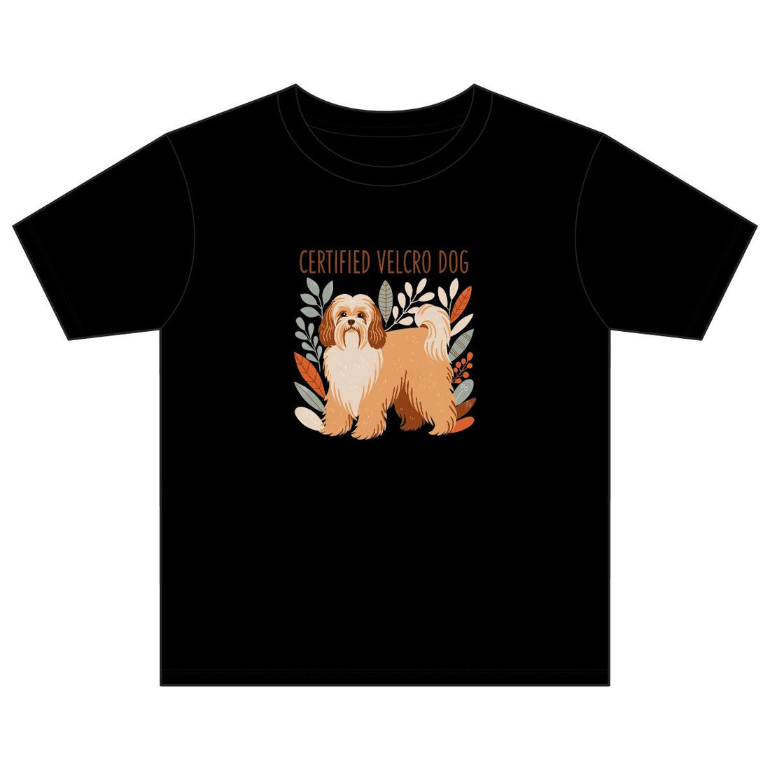 Black — Front | Havanese 'Certified Velcro Dog' Youth Tee